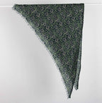 Écharpe triangulaire en laine Delta Suzanne marine – Les Belles Vagabondes