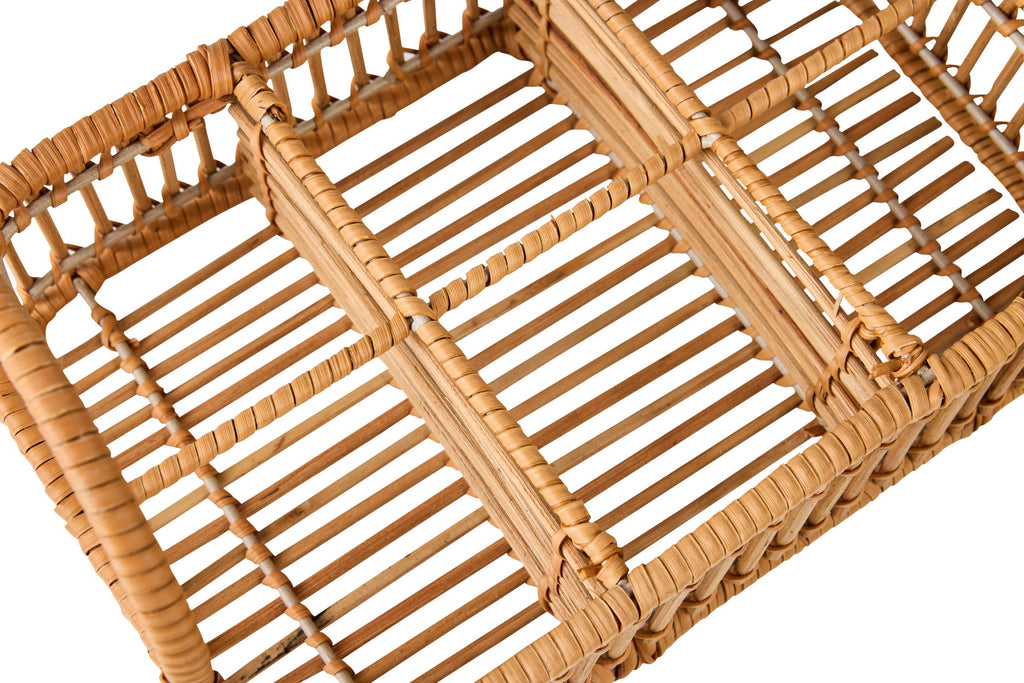 PANIER EN ROTIN PORTE-VERRES