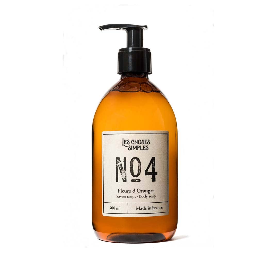 Savon main et corps n°4 Fleurs d'oranger (500 ml, flacon PET) Les Choses Simples