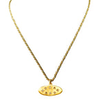 COLLIER INDIRA Médaille plaqué or mat ETHNIC CHIC