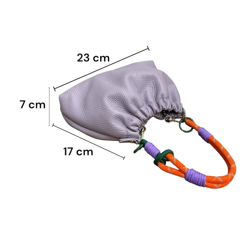 Sac Plissa S en cuir grainé – Louisa Lee