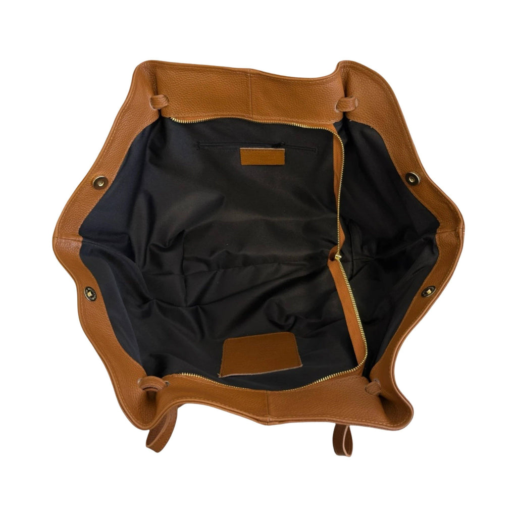 Grand cabas en cuir grainé – Louisa Lee