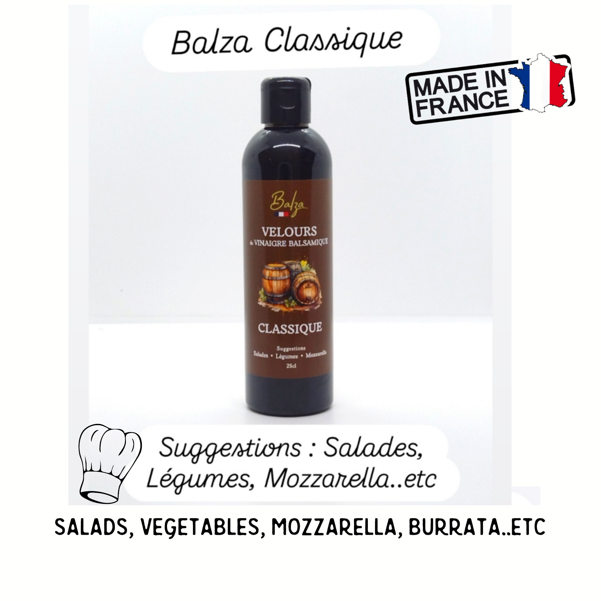 Velours de Vinaigre Balsamique 250 ml - le Classique Atelier du Sel de Camargue