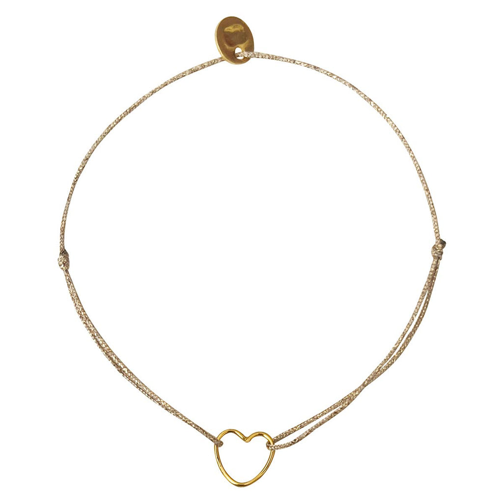 Bracelet coeur plaqué or - Pénélope