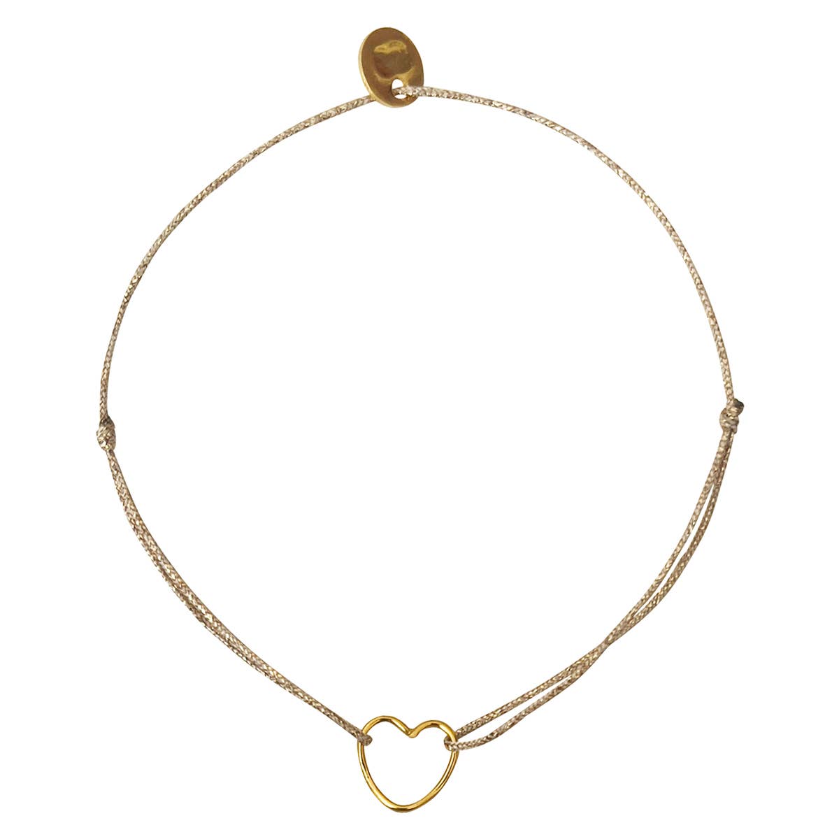 Bracelet coeur plaqué or - Pénélope