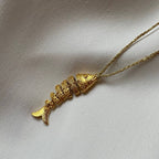 Collier grand poisson en mouvement- Bubble