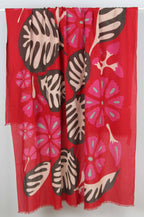 Foulard Coton Bio Equateur Rouge