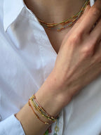 Bracelet rondelles plaqué or Lou-Ange