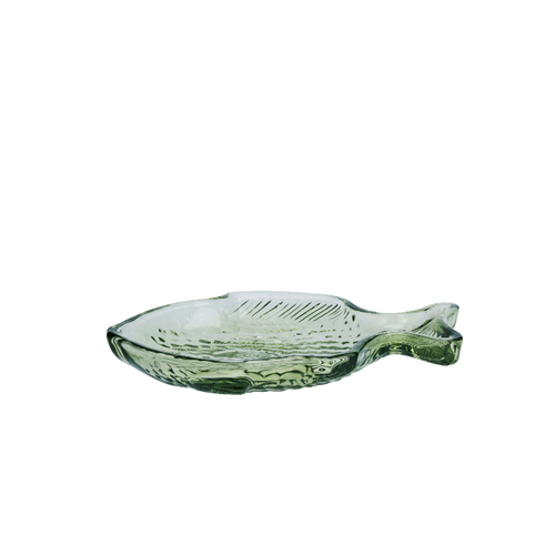 Assiette en verre forme poisson Madam Stoltz