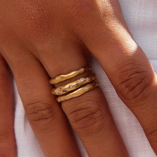 Bague Iris dorée – Agapée Jewelry