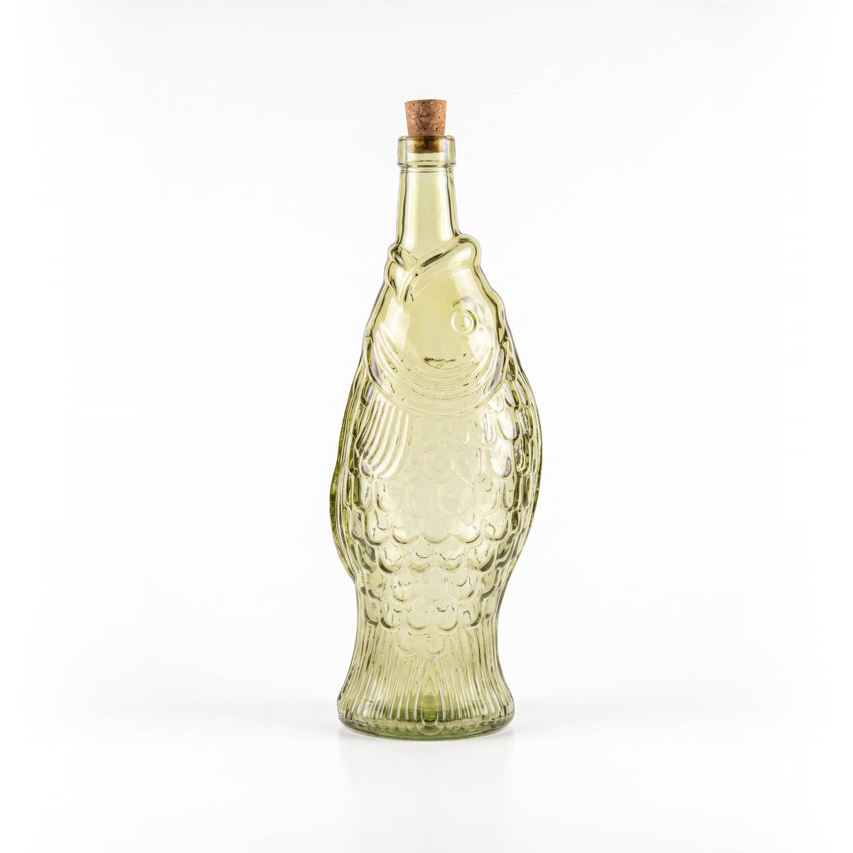 La carafe Poisson verre recyclé - topaze claire 1 L 1