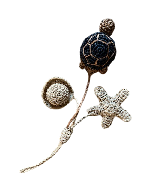 Charms de sac raphia