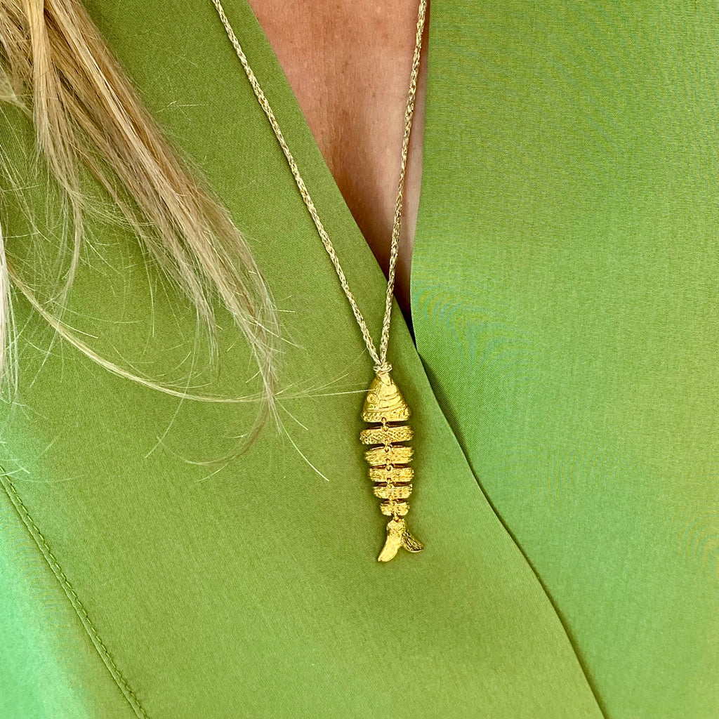 Collier grand poisson en mouvement- Bubble
