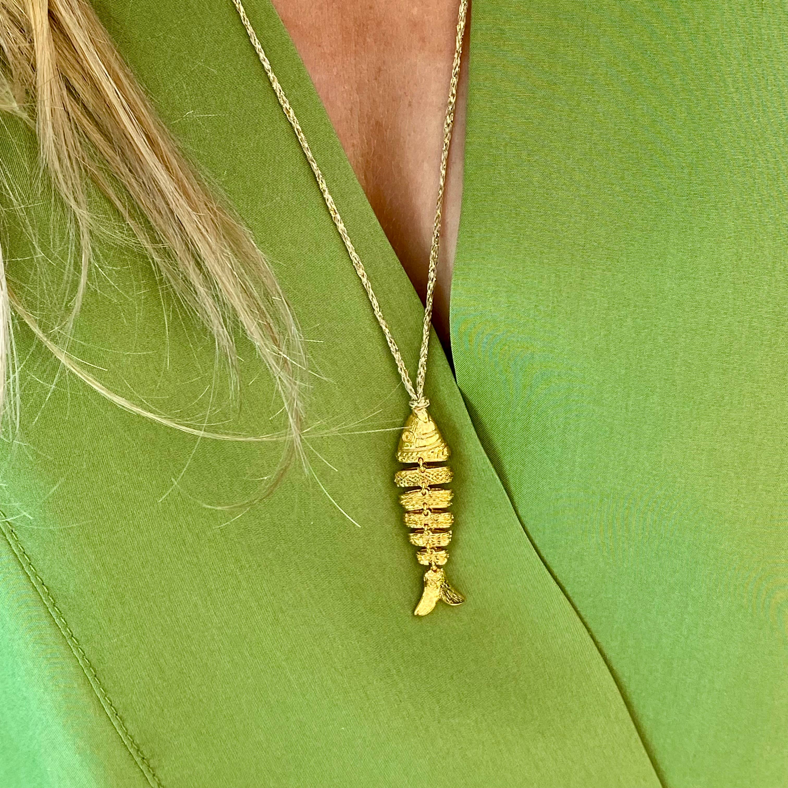 Collier grand poisson en mouvement- Bubble