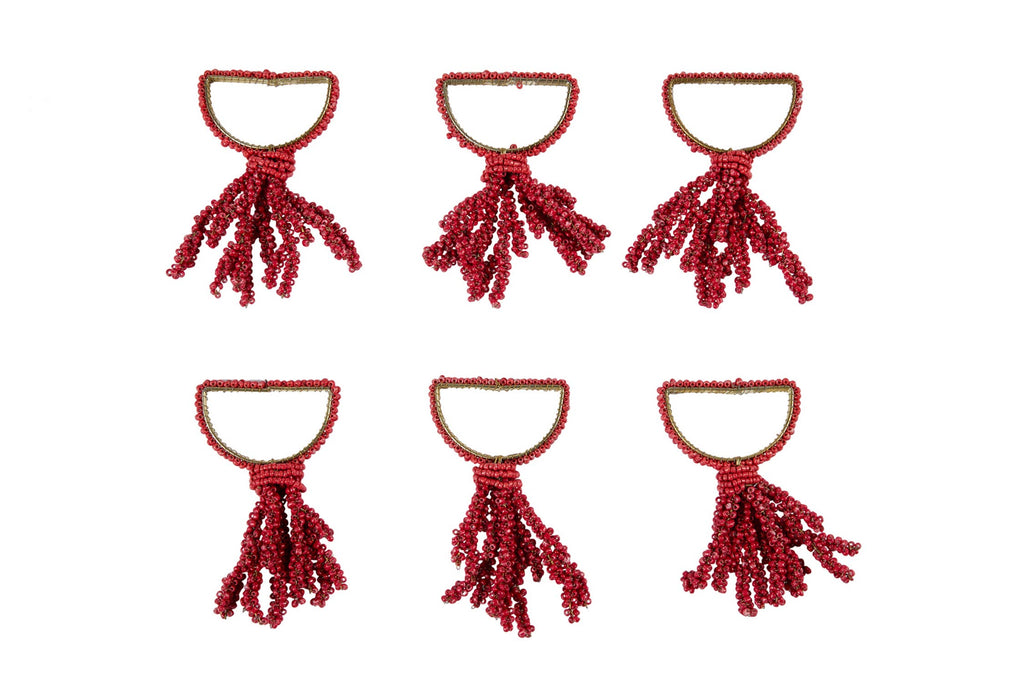 Corail- set de 6 portes serviettes