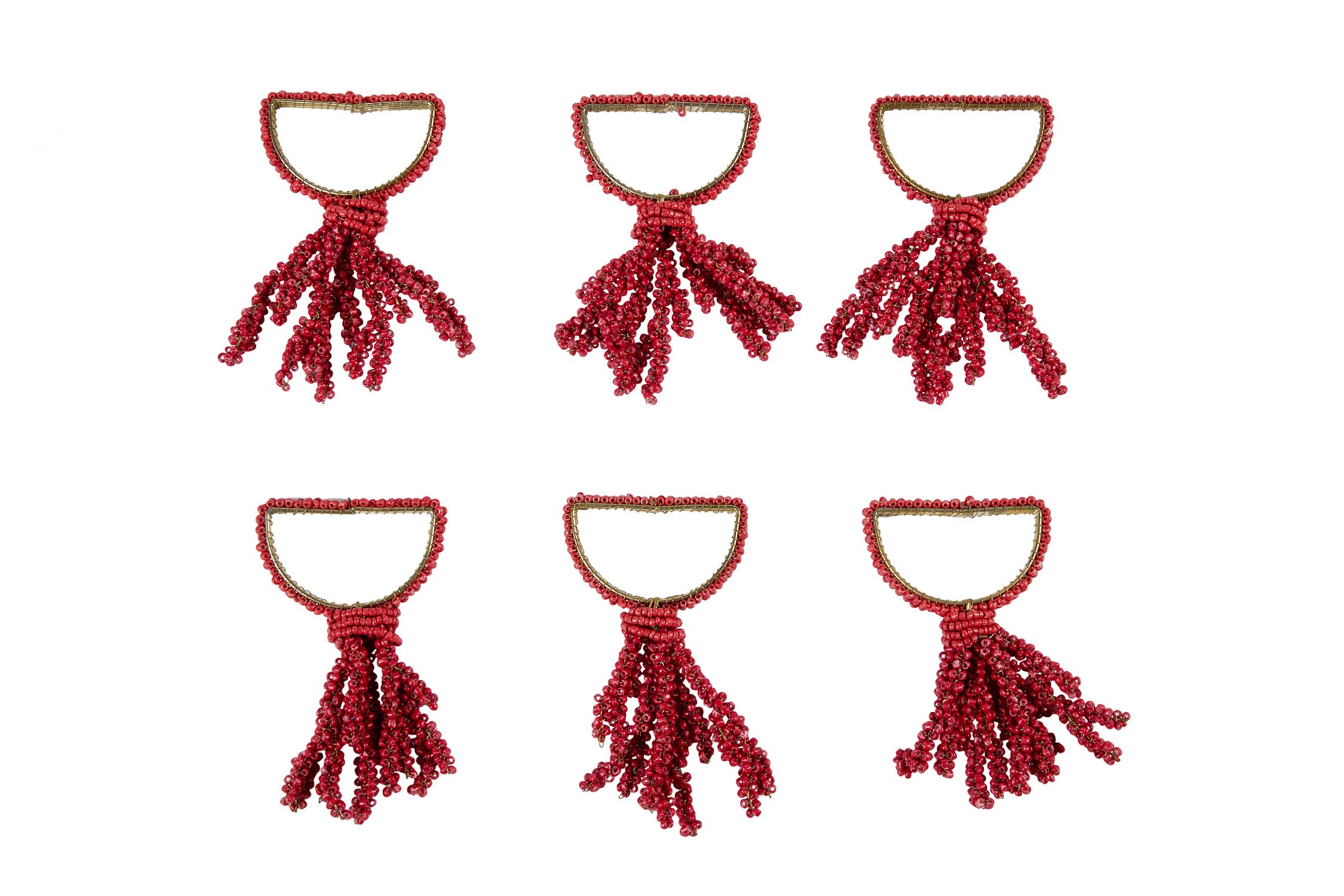 Corail- set de 6 portes serviettes