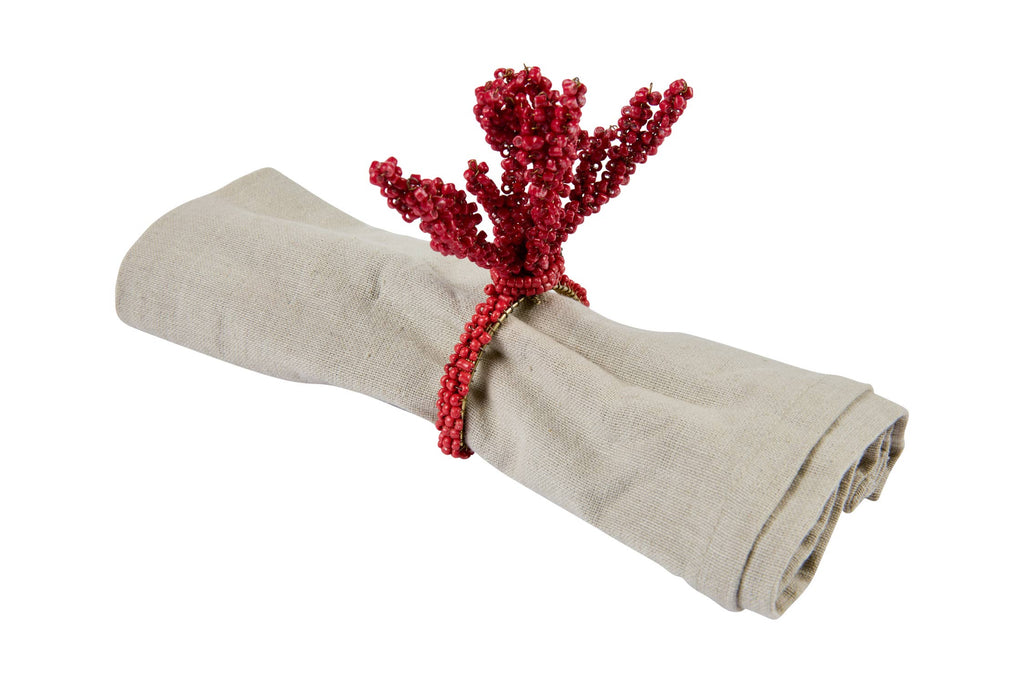 Corail- set de 6 portes serviettes