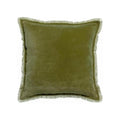 Coussin Uni Fara Olive 45 X 45 - Vivaraise