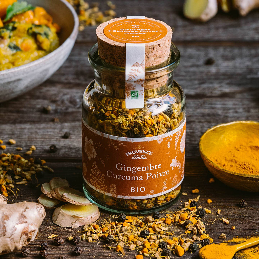 Gingembre, Curcuma & Poivre Bio* - 65g