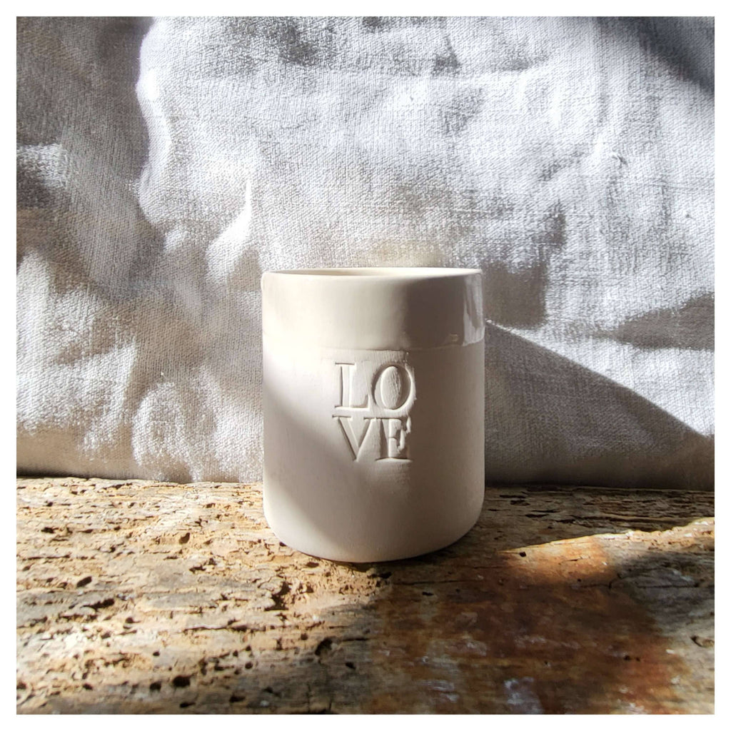 Gobelet et tasse Moka  L O V E céramique artisanale