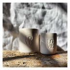 Gobelet et tasse Moka  L O V E céramique artisanale