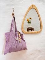 Miroir forme organique en rotin naturel Madam Stoltz