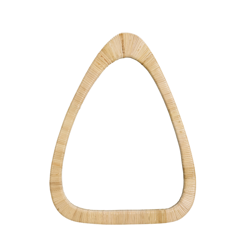 Miroir forme organique en rotin naturel Madam Stoltz