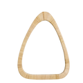 Miroir forme organique en rotin naturel Madam Stoltz