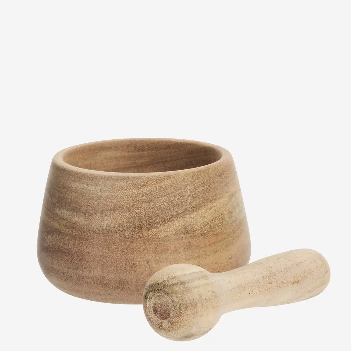 Mortier en bois d’acacia avec pilon – Madam Stoltz