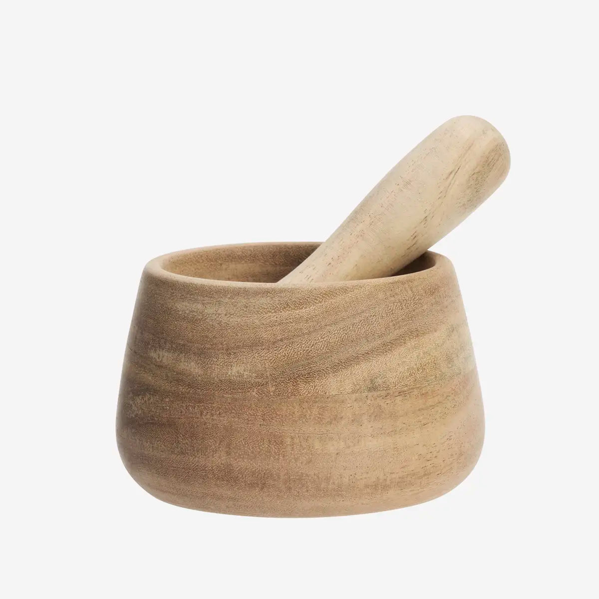 Mortier en bois d’acacia avec pilon – Madam Stoltz