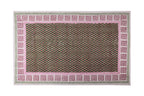 Nappe MEZZERO vert et rose 180X270