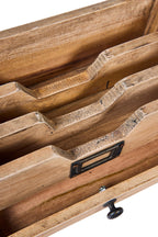 Organisateur de bureau en bois avec tiroir