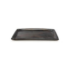 Plat rectangulaire Burned – Noir – L