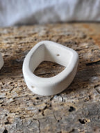 Porte encens holystic en argile blanche