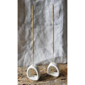 Porte encens holystic en argile blanche