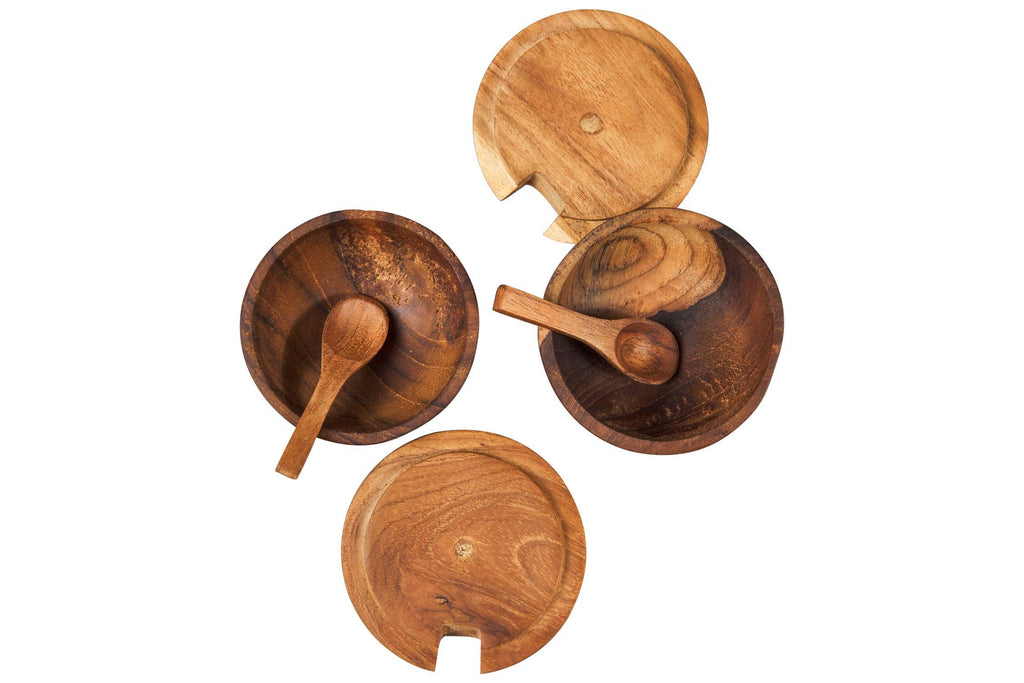 Set de 2 coupelles avec cuillère pour épices