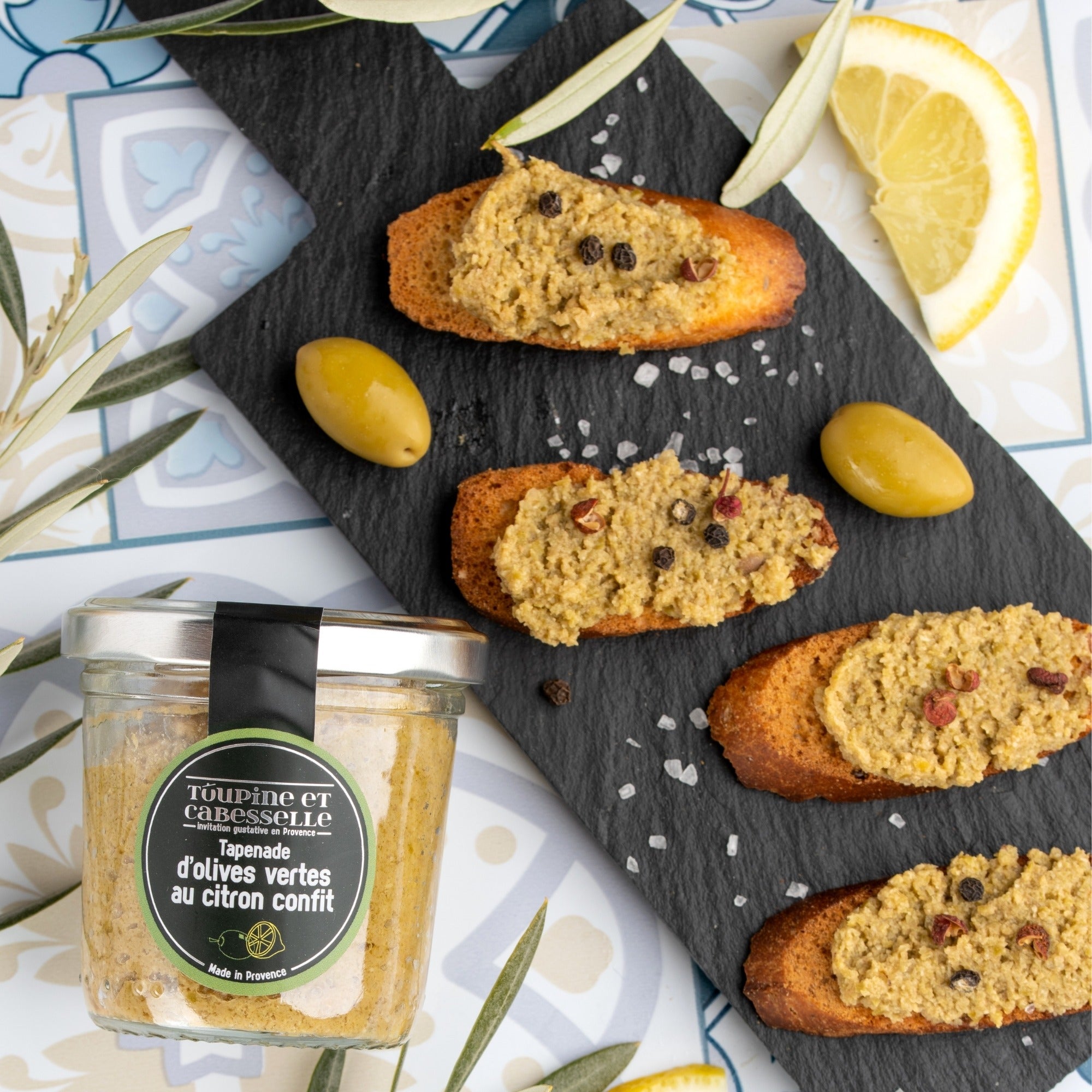 Tapenade d'olives vertes au citron confit 90 g