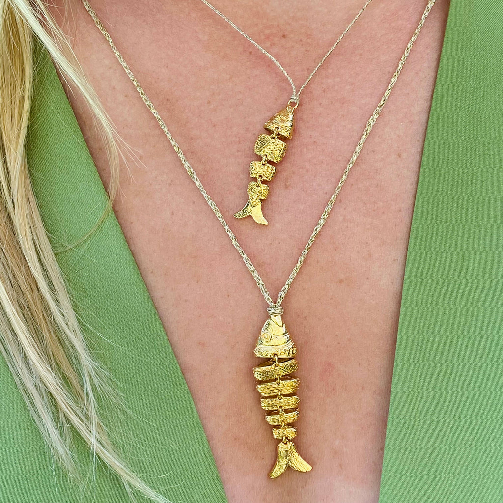 Collier grand poisson en mouvement- Bubble