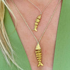Collier grand poisson en mouvement- Bubble