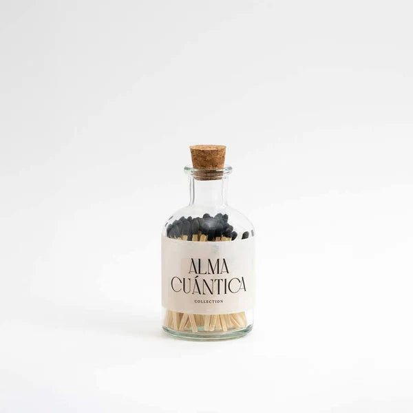 Allumettes noires – Bouteille en verre