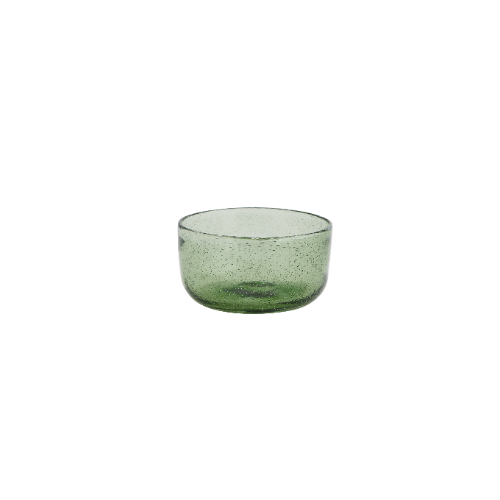 Bol en verre bullé vert Madam Stoltz