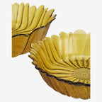 Saladiers en verre Tournesol – Lot de 2
