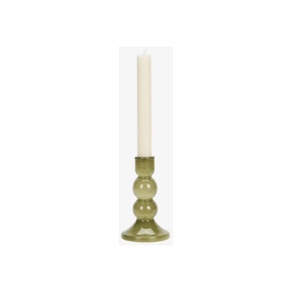 Bougeoir en verre – Olive | Madam Stoltz