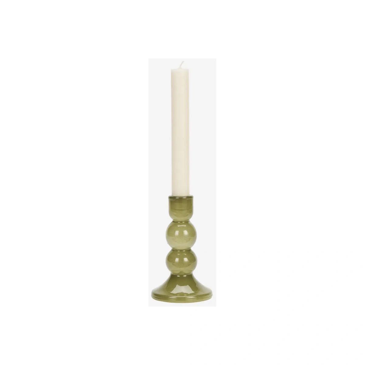 Bougeoir en verre – Olive | Madam Stoltz