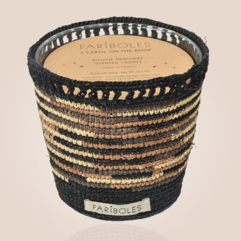 Bougie Chiné Cachemire Tonka 400 g – Fariboles