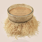 Bougie Frange Happy Coco 400 g – Raphia crocheté main – Fariboles