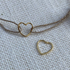 Bracelet coeur plaqué or - Pénélope