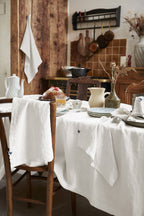 Nappe l'Effet papillon 170 x 250 cm SOLINE Craie