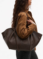Grand cabas en cuir grainé – Louisa Lee