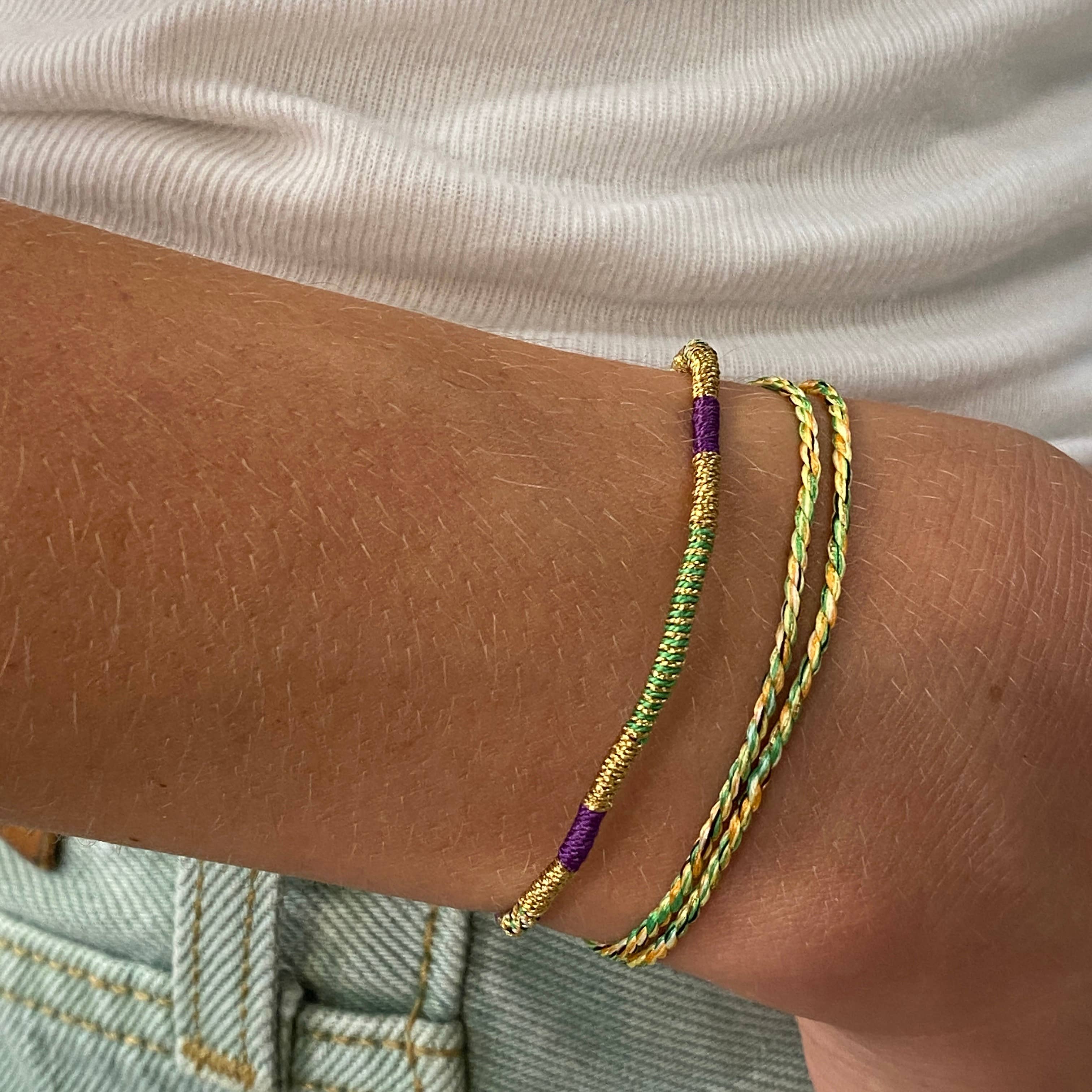 Bracelet cordon porte bonheur Sukh Sophie Deschamps